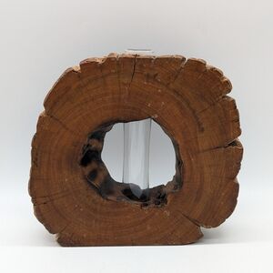 Wooden Live Edge Bud Vase